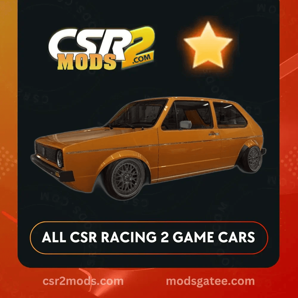 CSR2 Volkswagen Golf Gti Mk1 Gold Stars Car | CSR2 MODS