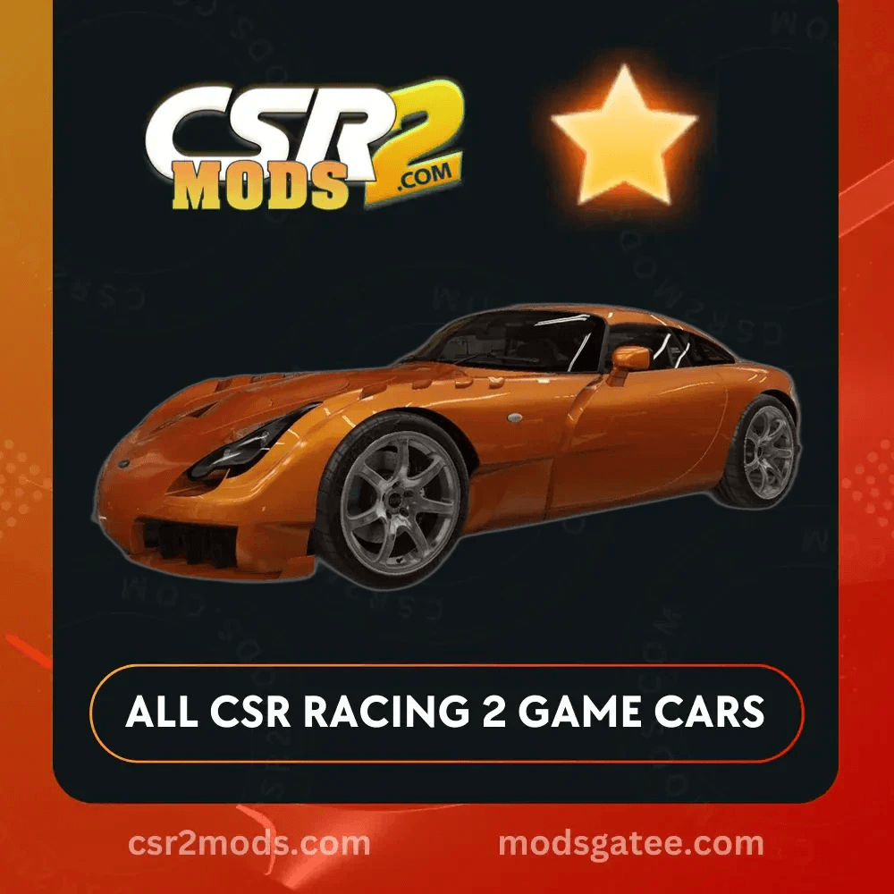 CSR2 TVR Sagaris Gold Stars Car | CSR2 MODS