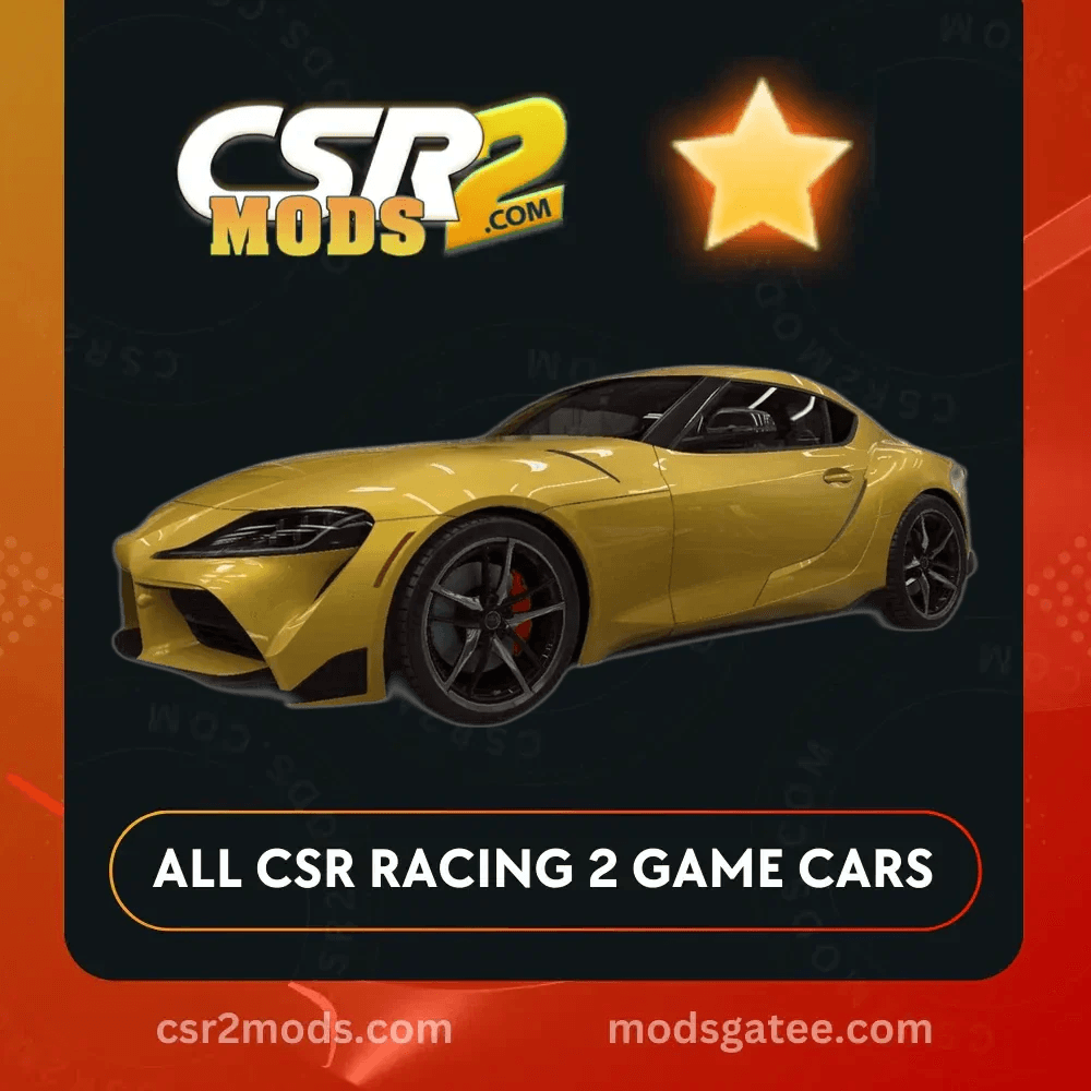CSR2 Toyota Gr Supra Gold Stars Car | CSR2 MODS