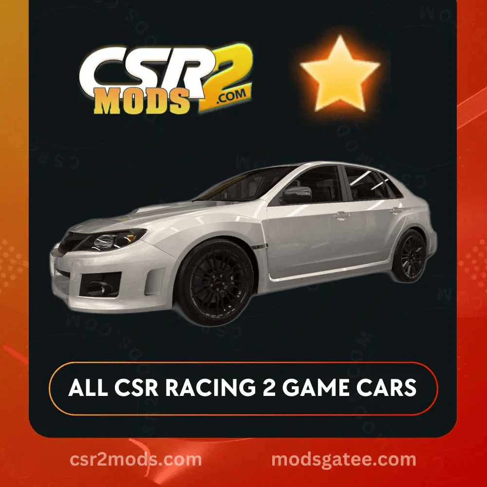 CSR2 Subaru Wrx STI Gold Stars Car | CSR2 MODS