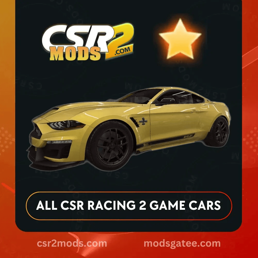CSR2 Shelby Super Snake Gold Stars Car | CSR2 MODS