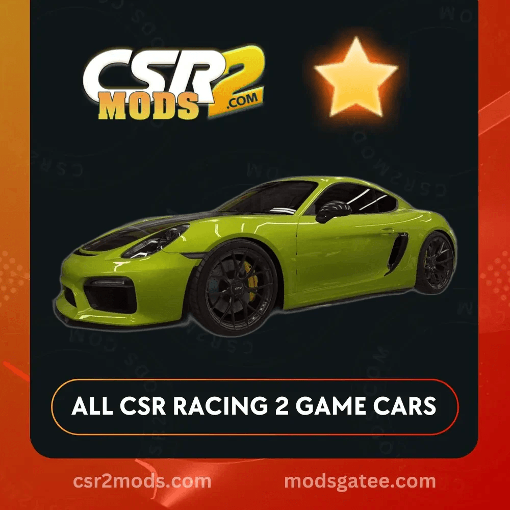 CSR2 Porsche Vorsteiner Cayman GT4 V CS Gold Stars CSR2 Car