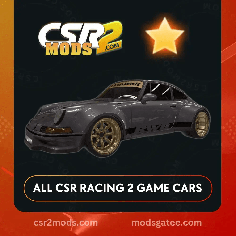 CSR2 Porsche RWB 911 F Series Narro Style Gold Stars CSR2 Car