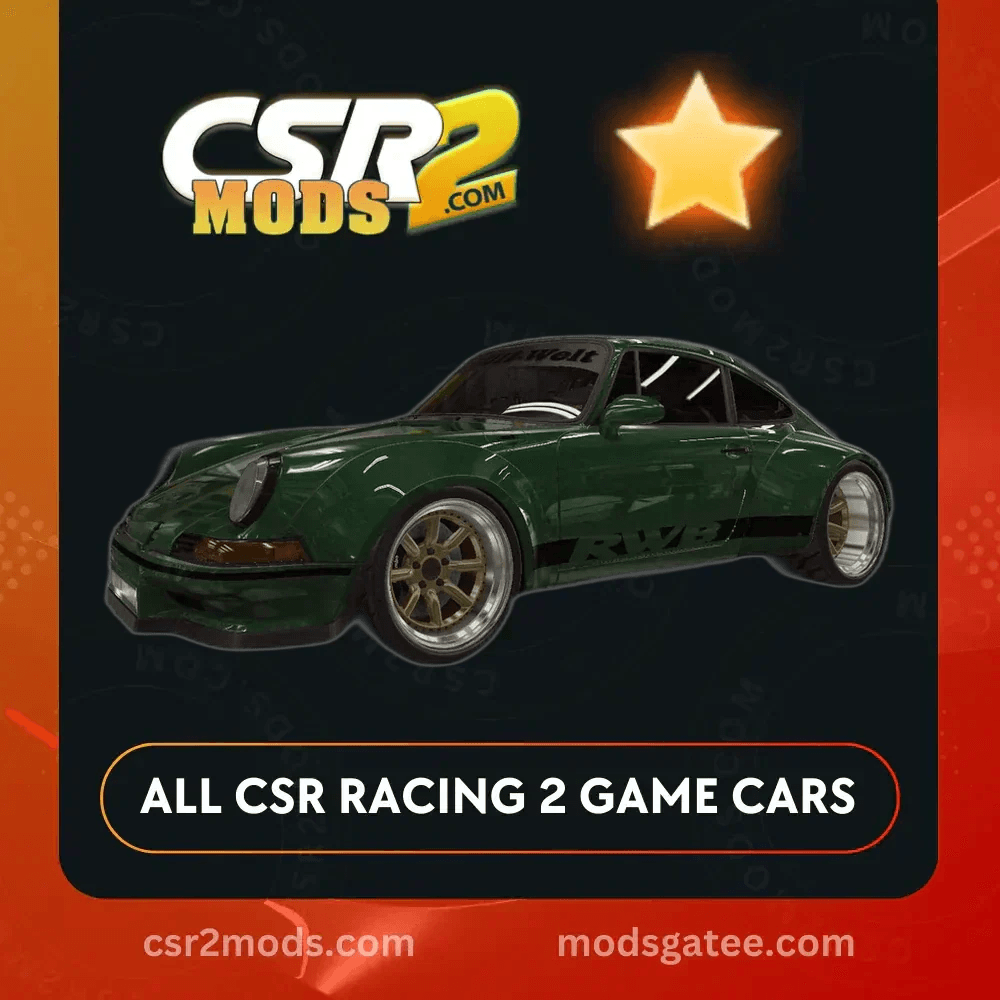 CSR2 Porsche RWB 911 F Series Narro Style Gold Stars Car | CSR2 MODS