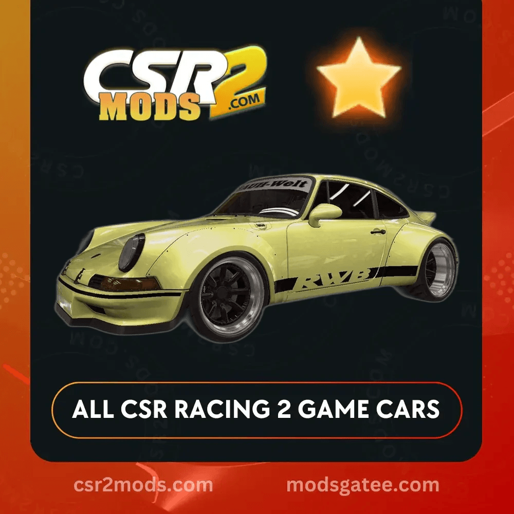 CSR2 Porsche RWB 911 F Series Narro Style Gold Stars Car | CSR2 MODS