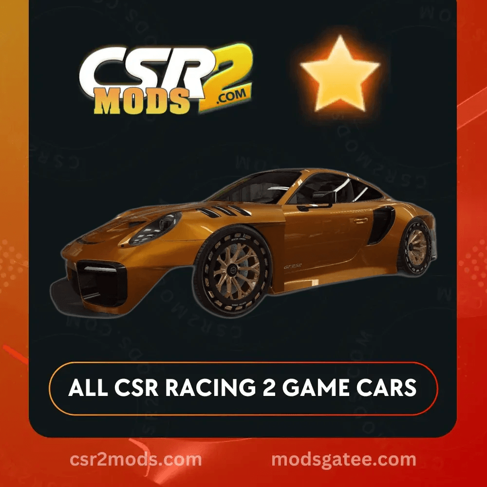 CSR2 Porsche Duke Dynamics 911 Gt RSR Gold Stars Car | CSR2 MODS