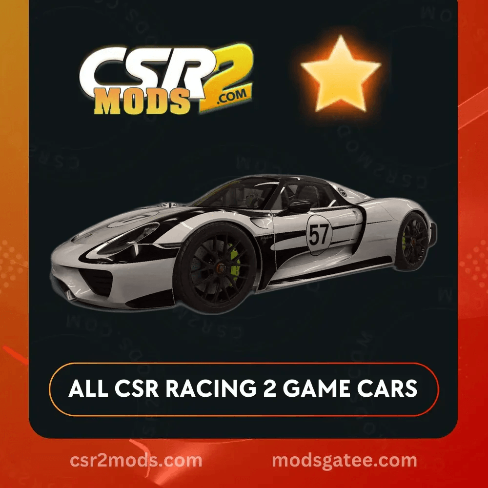 CSR2 Porsche 918 Spyder Weissach Package Gold Stars CSR2 Car
