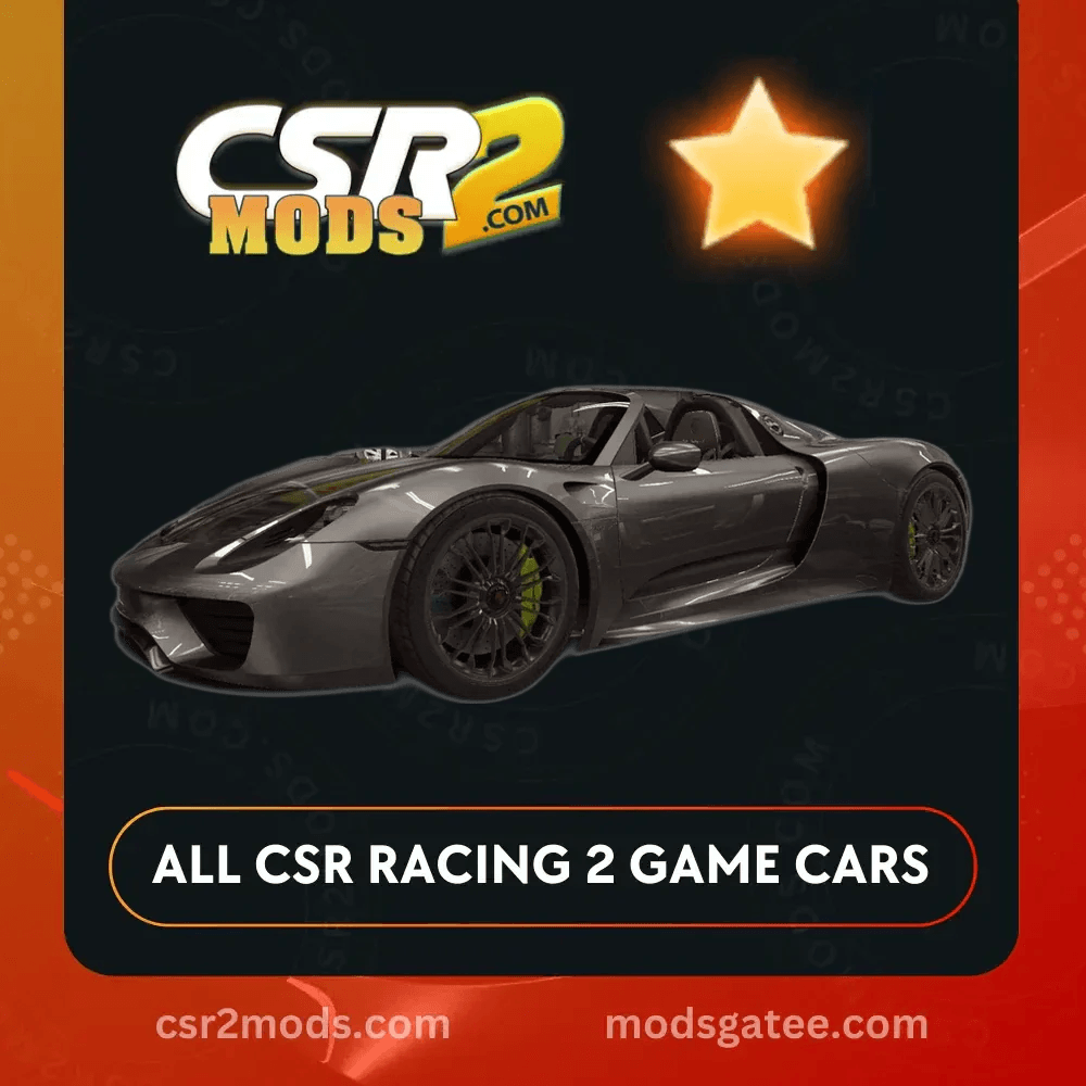 CSR2 Porsche 918 Spyder Gold Stars Car | CSR2 MODS