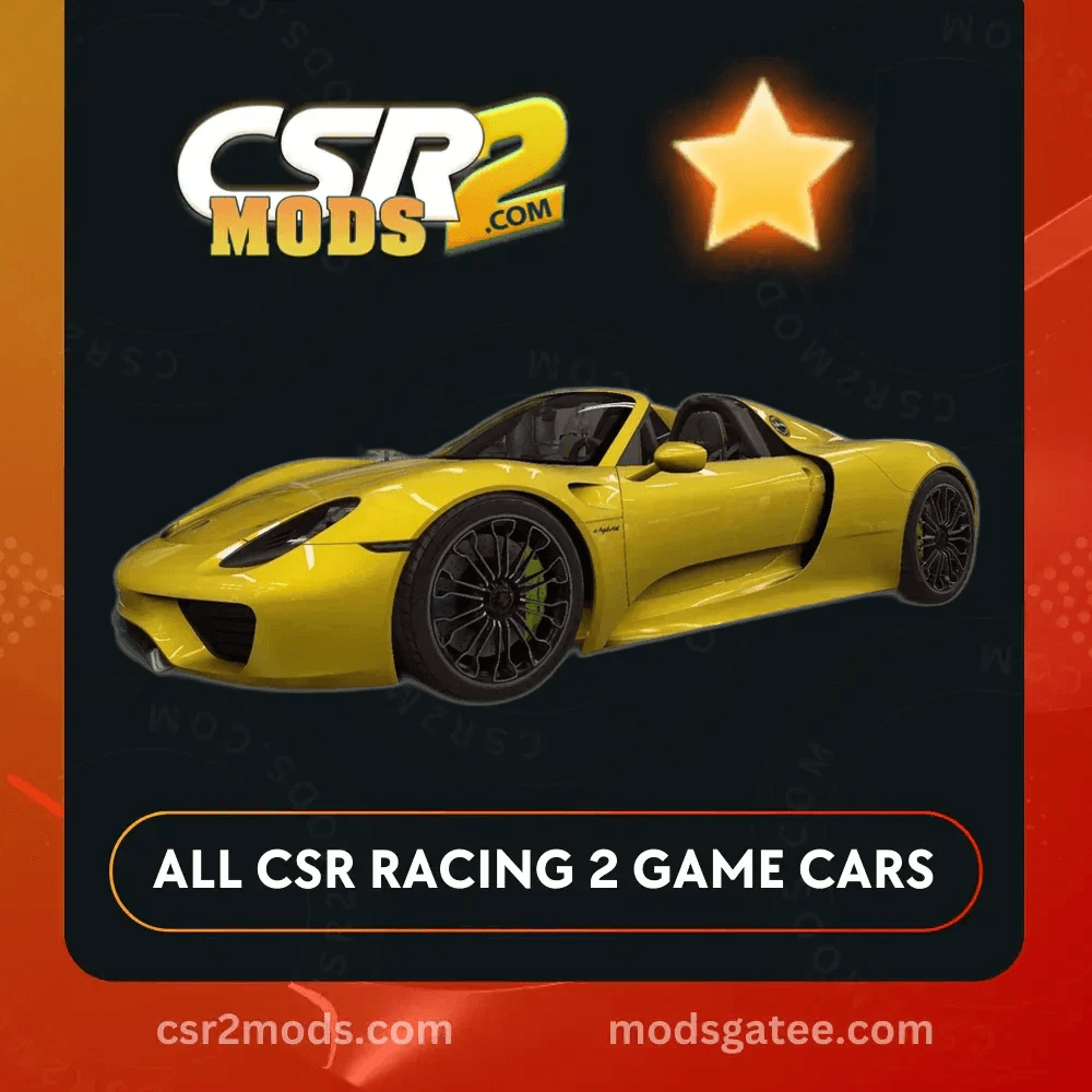 CSR2 Porsche 918 Spyder Gold Stars Car | CSR2 MODS