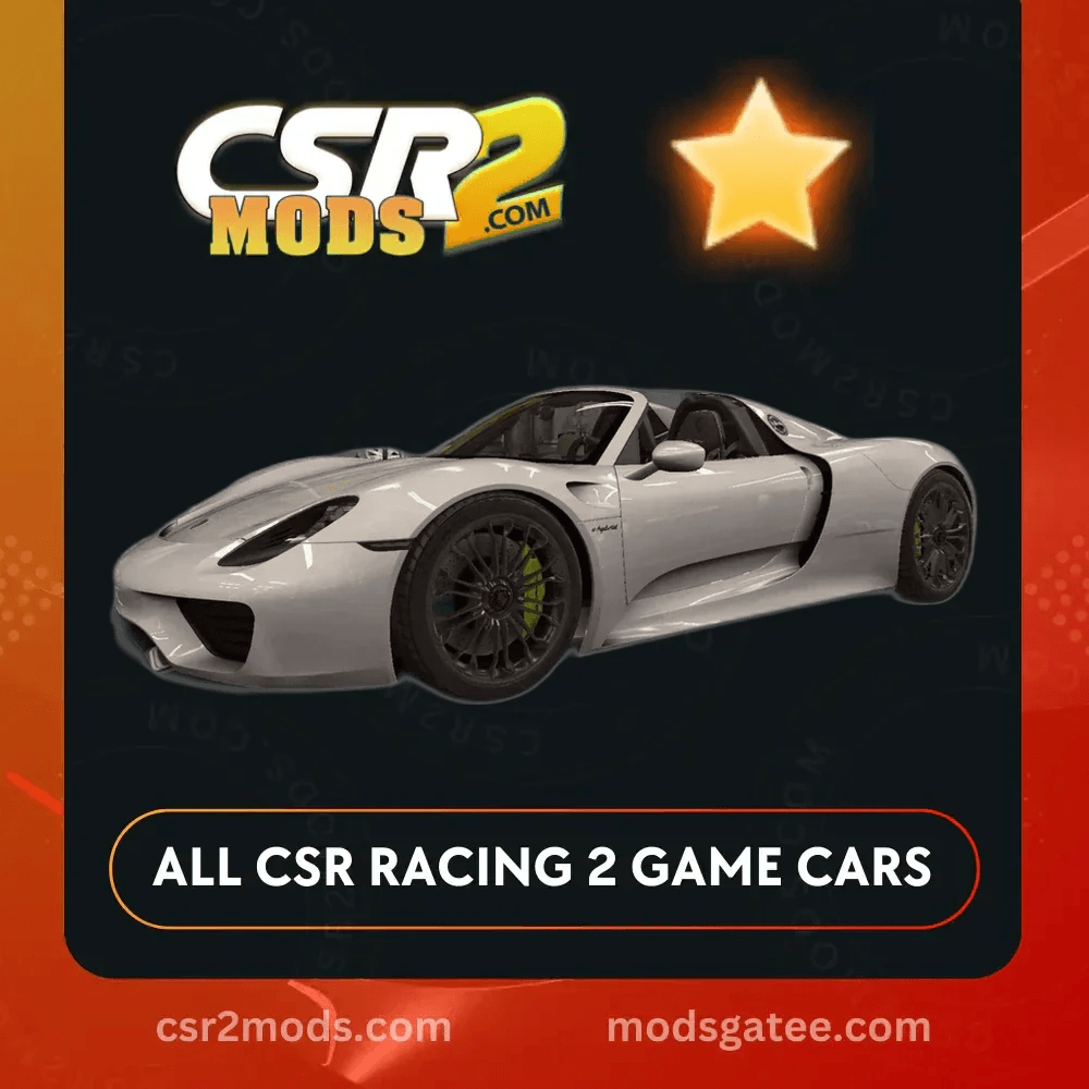 CSR2 Porsche 918 Spyder Gold Stars Car | CSR2 MODS
