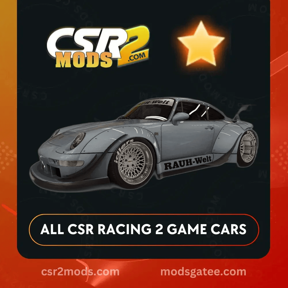 CSR2 Porsche 911 RWB Gold Stars CSR2 Car