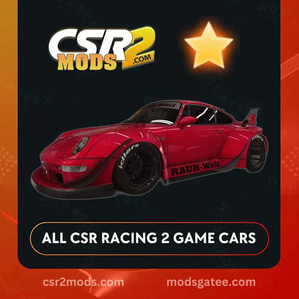 CSR2 Porsche 911 RWB Gold Stars Car | CSR2 MODS