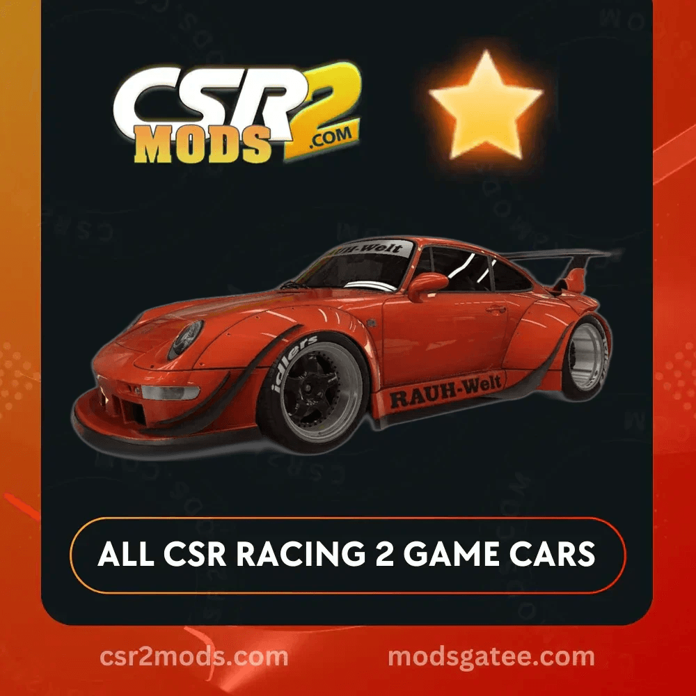 CSR2 Porsche 911 RWB Gold Stars Car | CSR2 MODS