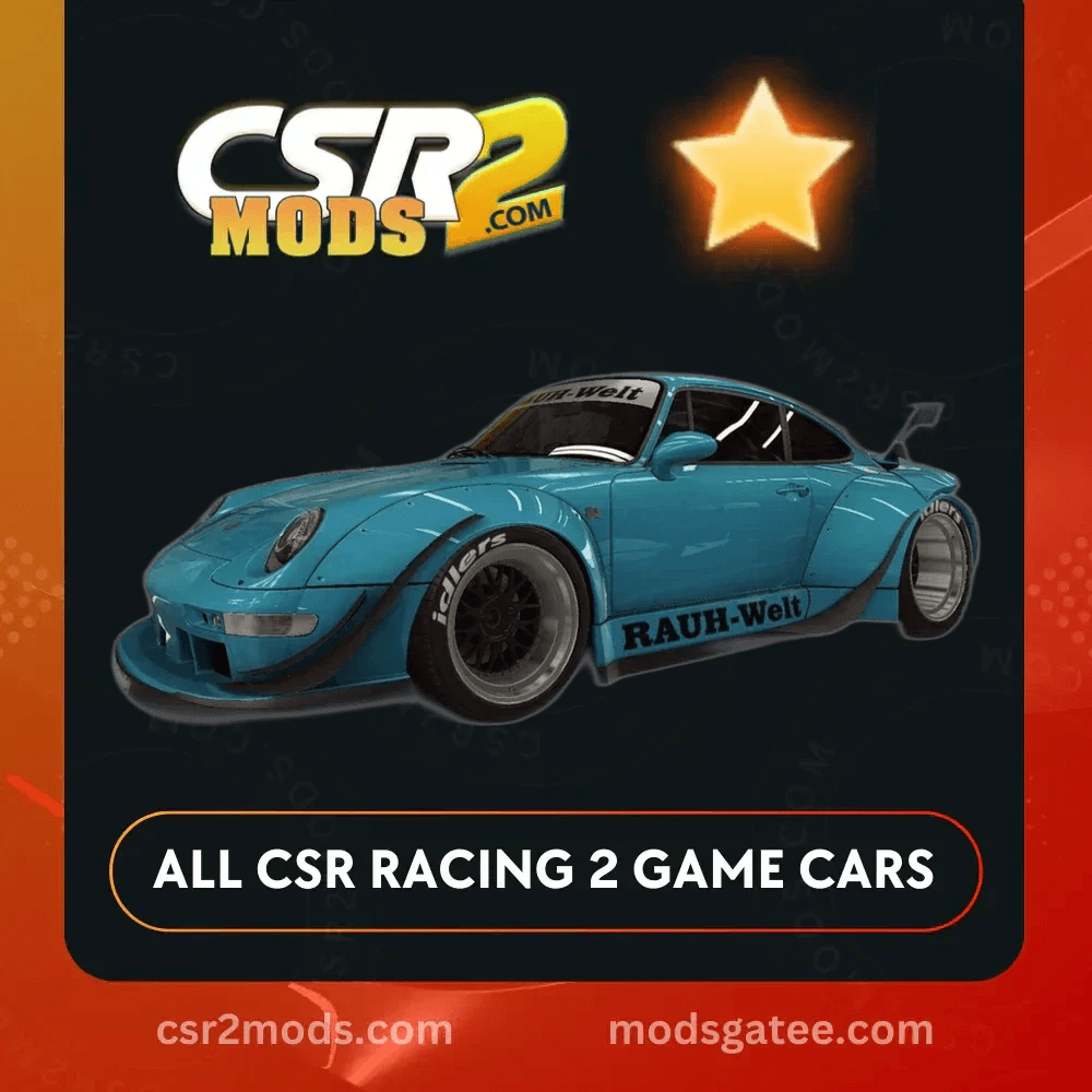 CSR2 Porsche 911 RWB Gold Stars Car | CSR2 MODS