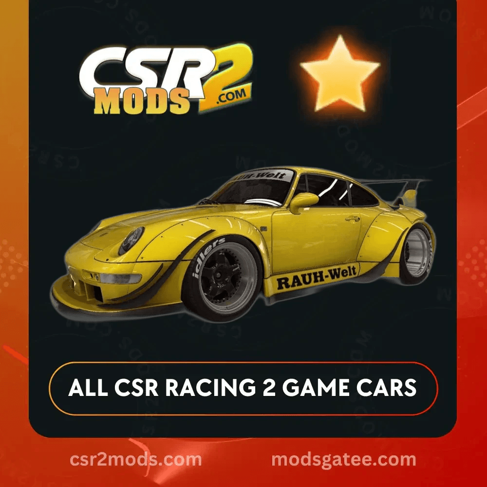 CSR2 Porsche 911 RWB Gold Stars Car | CSR2 MODS