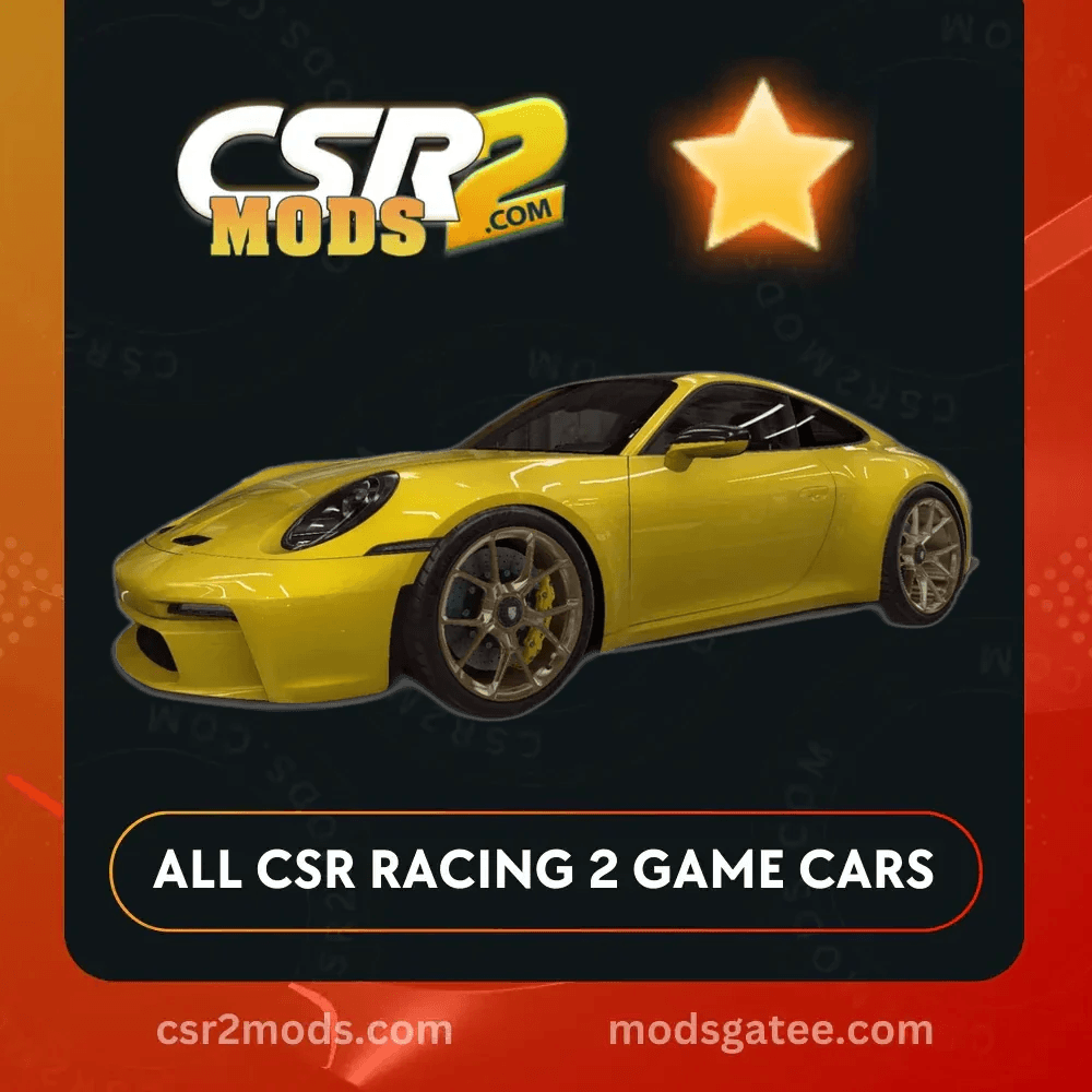 CSR2 Porsche 911 Gt3 Touring 992 Gold Stars Car | CSR2 MODS