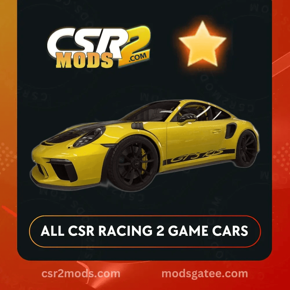 CSR2 Porsche 911 Gt3 Rs Weissach Pkg Gold Stars Car | CSR2 MODS