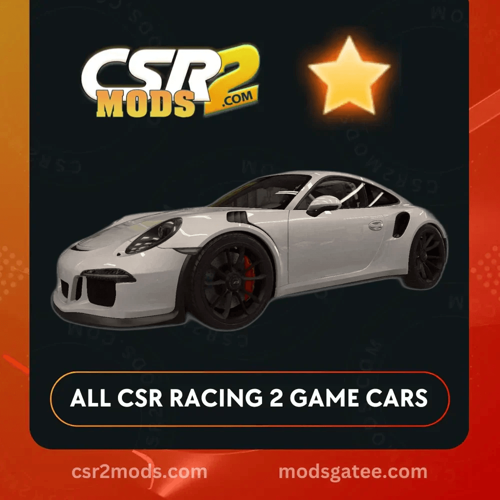 CSR2 Porsche 911 Gt3 Rs Gold Stars Car | CSR2 MODS