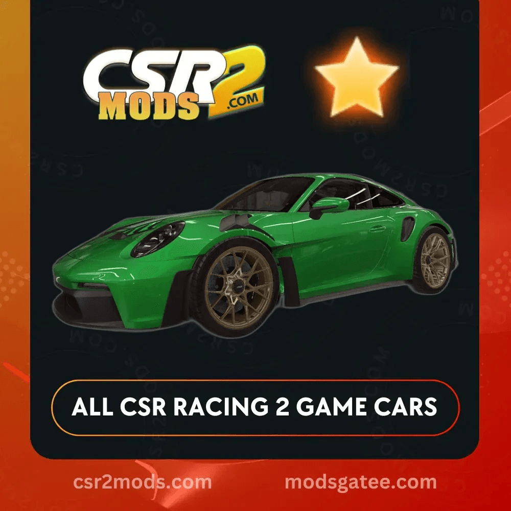 CSR2 Porsche 911 Gt3 Rs 992 Gold Stars Car | CSR2 MODS