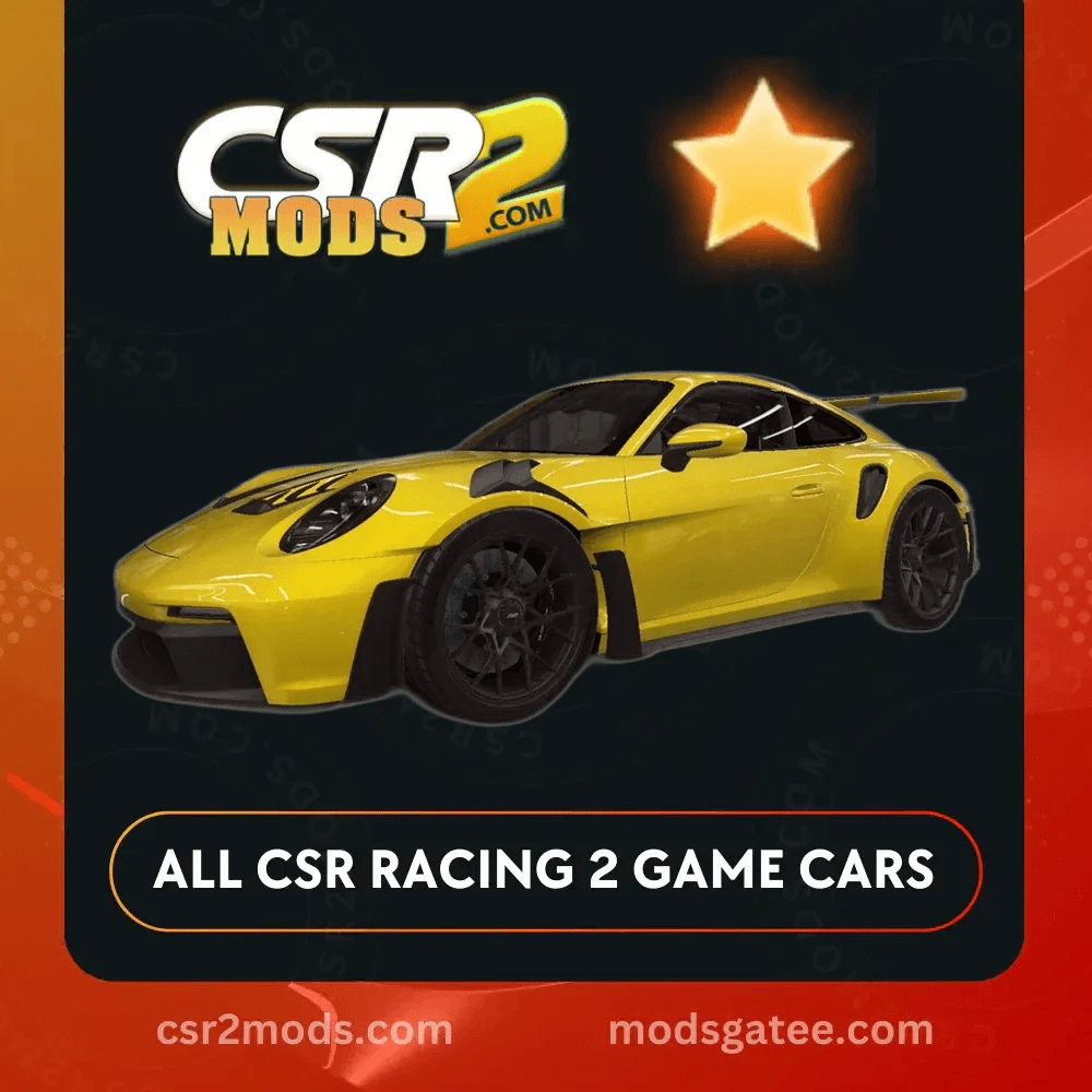 CSR2 Porsche 911 Gt3 Rs 992 Gold Stars Car | CSR2 MODS