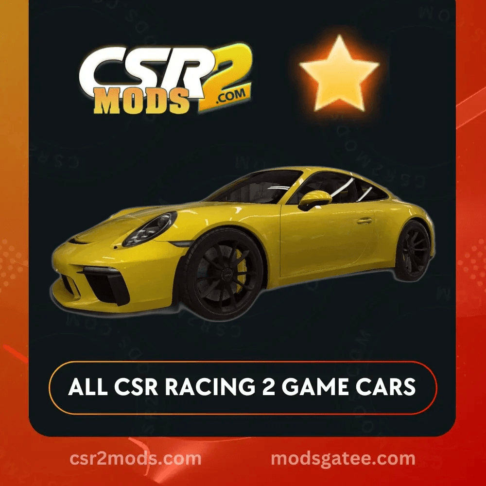 CSR2 Porsche 911 Gt3 Gold Stars Car | CSR2 MODS
