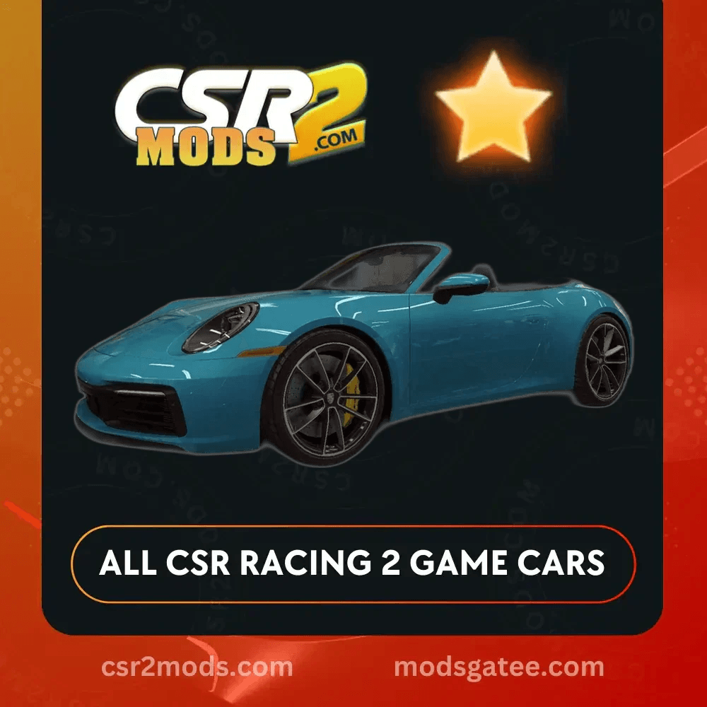 CSR2 Porsche 911 Gold Stars Carrera 4S Cabriolet Gold Stars Car | CSR2 MODS