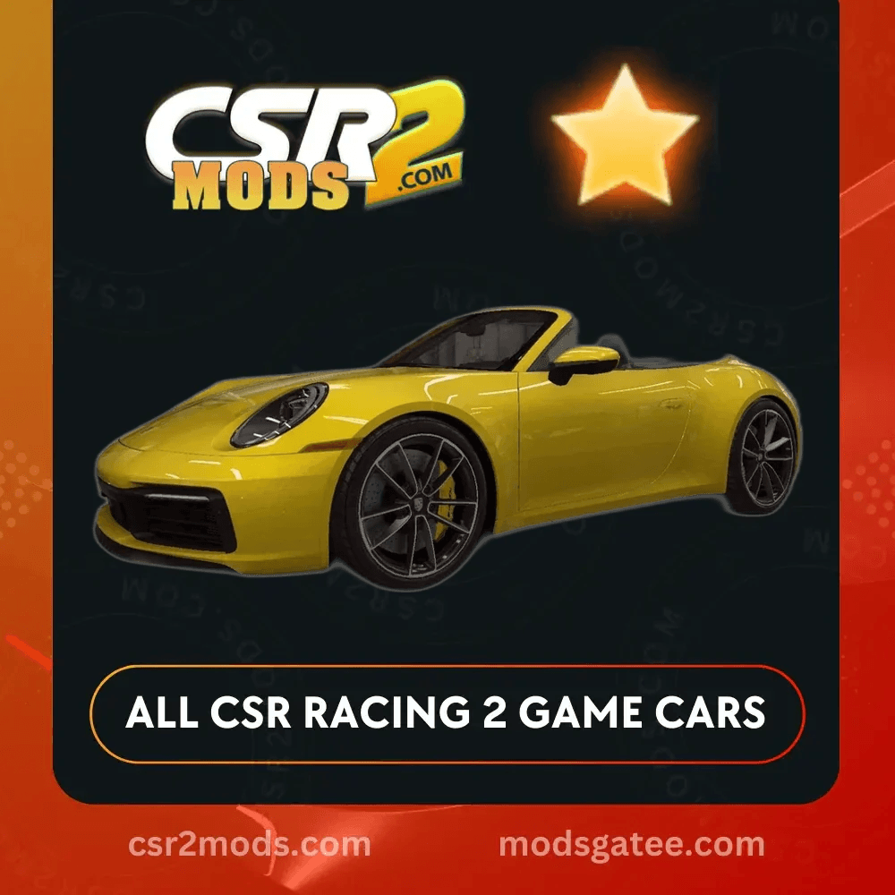 CSR2 Porsche 911 Gold Stars Carrera 4S Cabriolet Gold Stars Car | CSR2 MODS