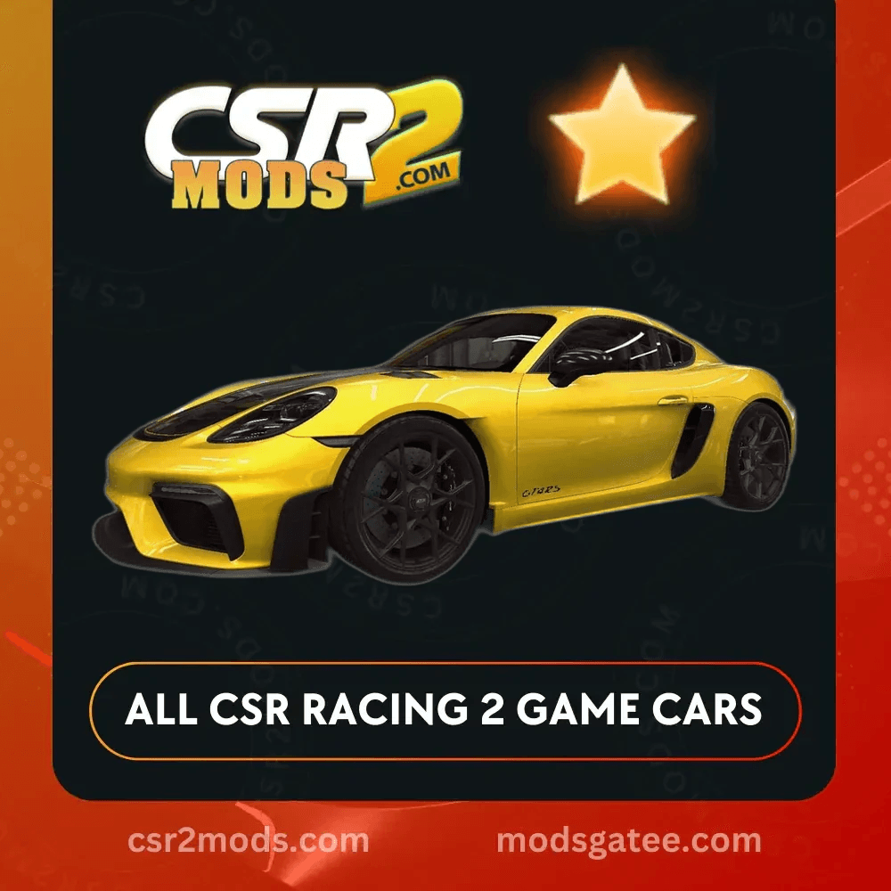 CSR2 Porsche 718 Cayman Gt4 Rs Gold Stars Car | CSR2 MODS