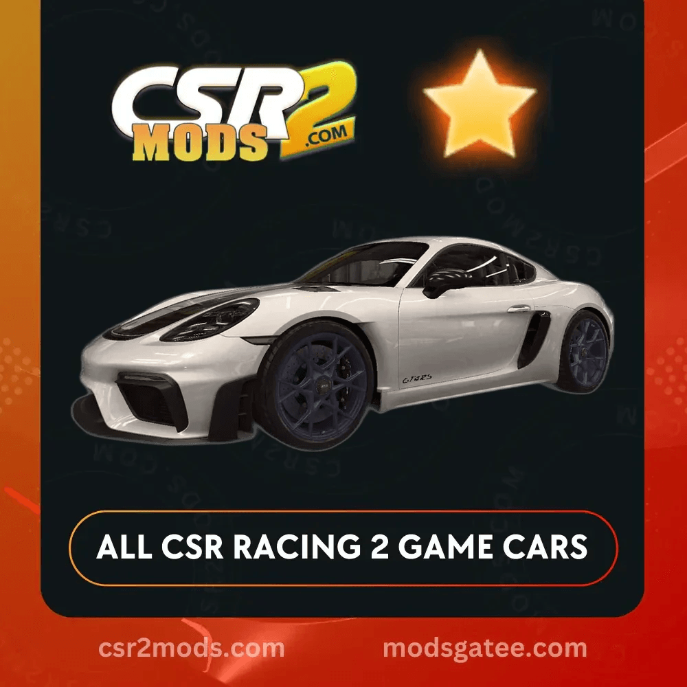 CSR2 Porsche 718 Cayman Gt4 Rs Gold Stars Car | CSR2 MODS