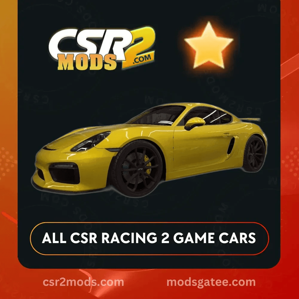 CSR2 Porsche 718 Cayman Gold Stars Car | CSR2 MODS