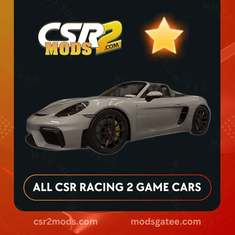 CSR2 Porsche 718 Boxster Spyder Gold Stars Car | CSR2 MODS