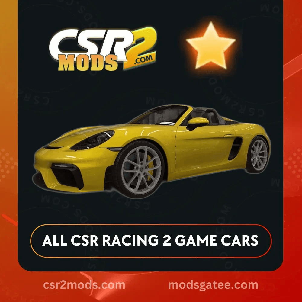 CSR2 Porsche 718 Boxster Spyder Gold Stars Car | CSR2 MODS