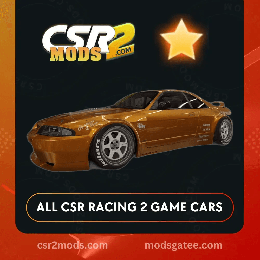 CSR2 Nissan Skyline BCNR33 Gt R Gold Stars Car | CSR2 MODS