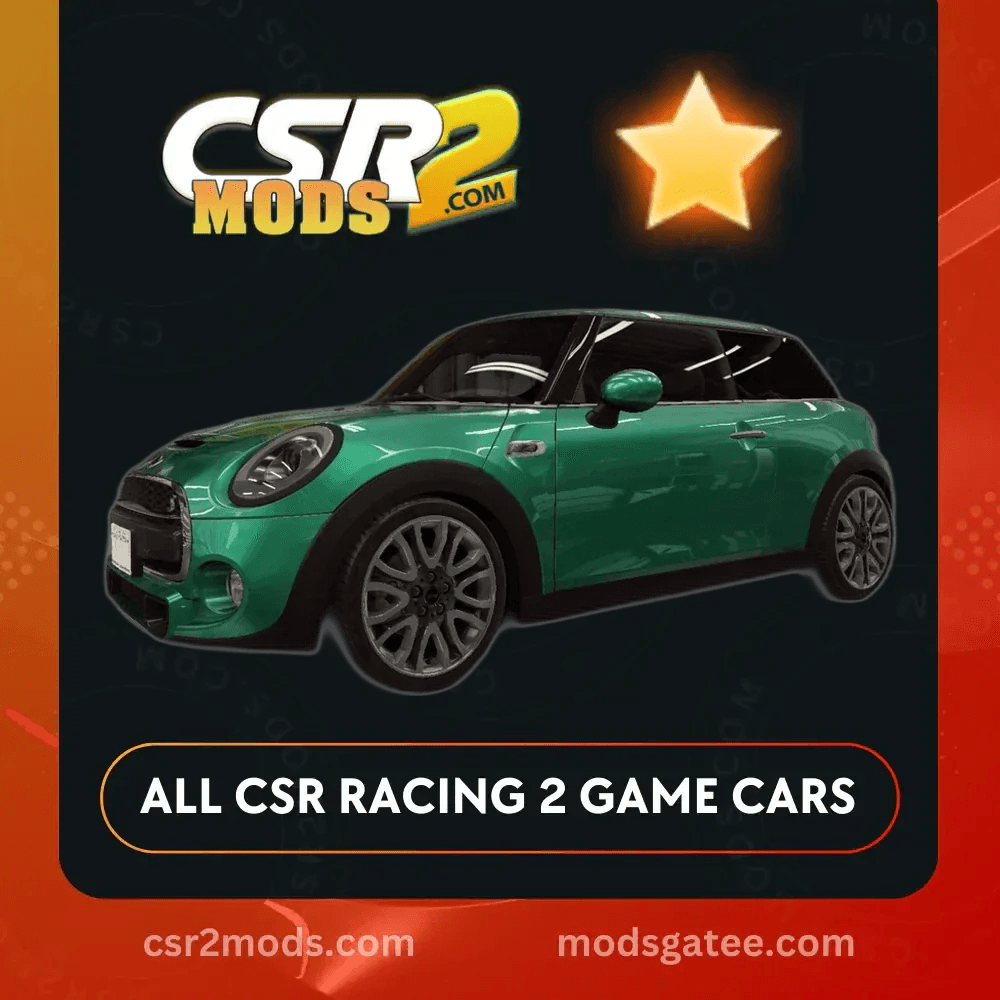 CSR2 Mini Cooper S Gold Stars Car | CSR2 MODS