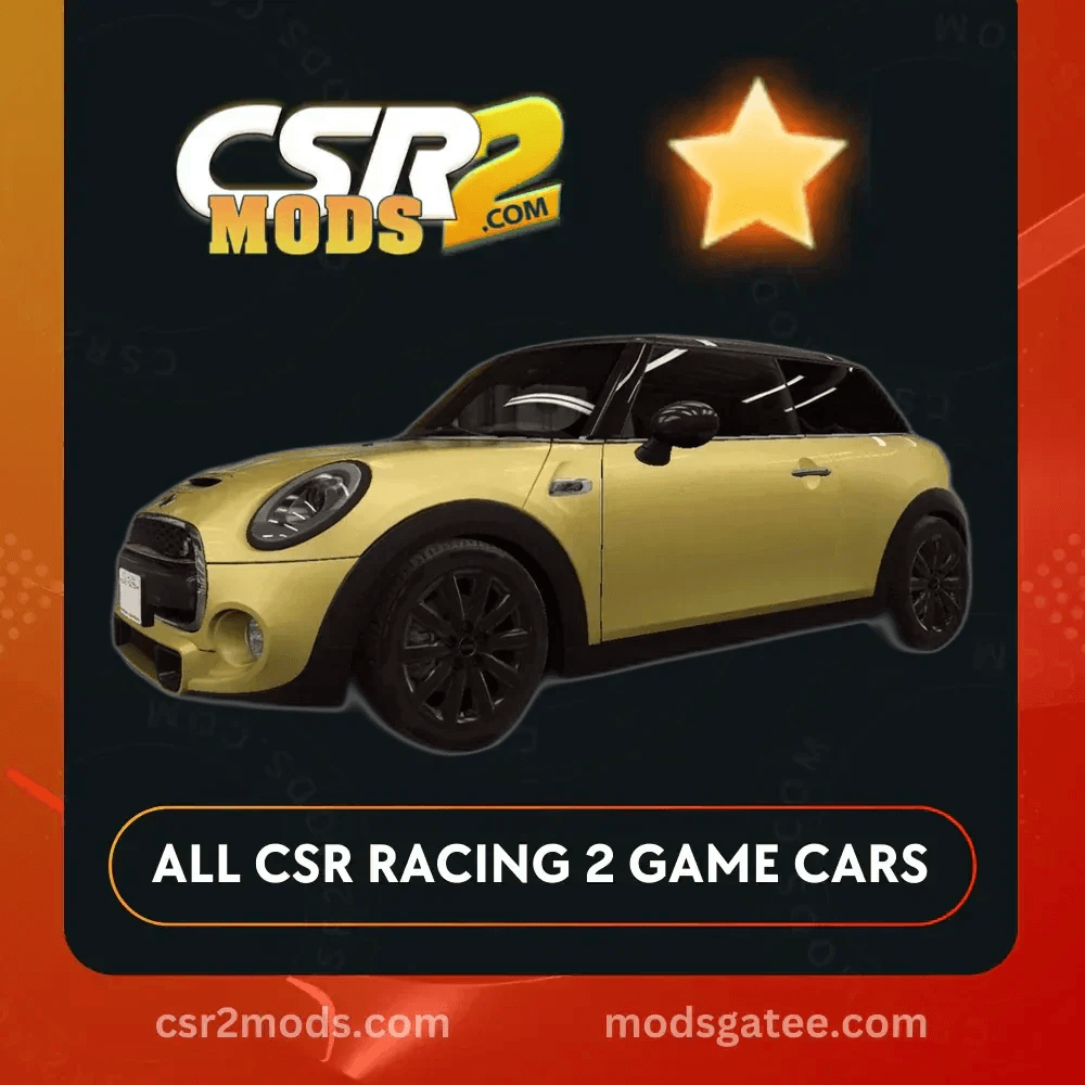 CSR2 Mini Cooper S Gold Stars Car | CSR2 MODS