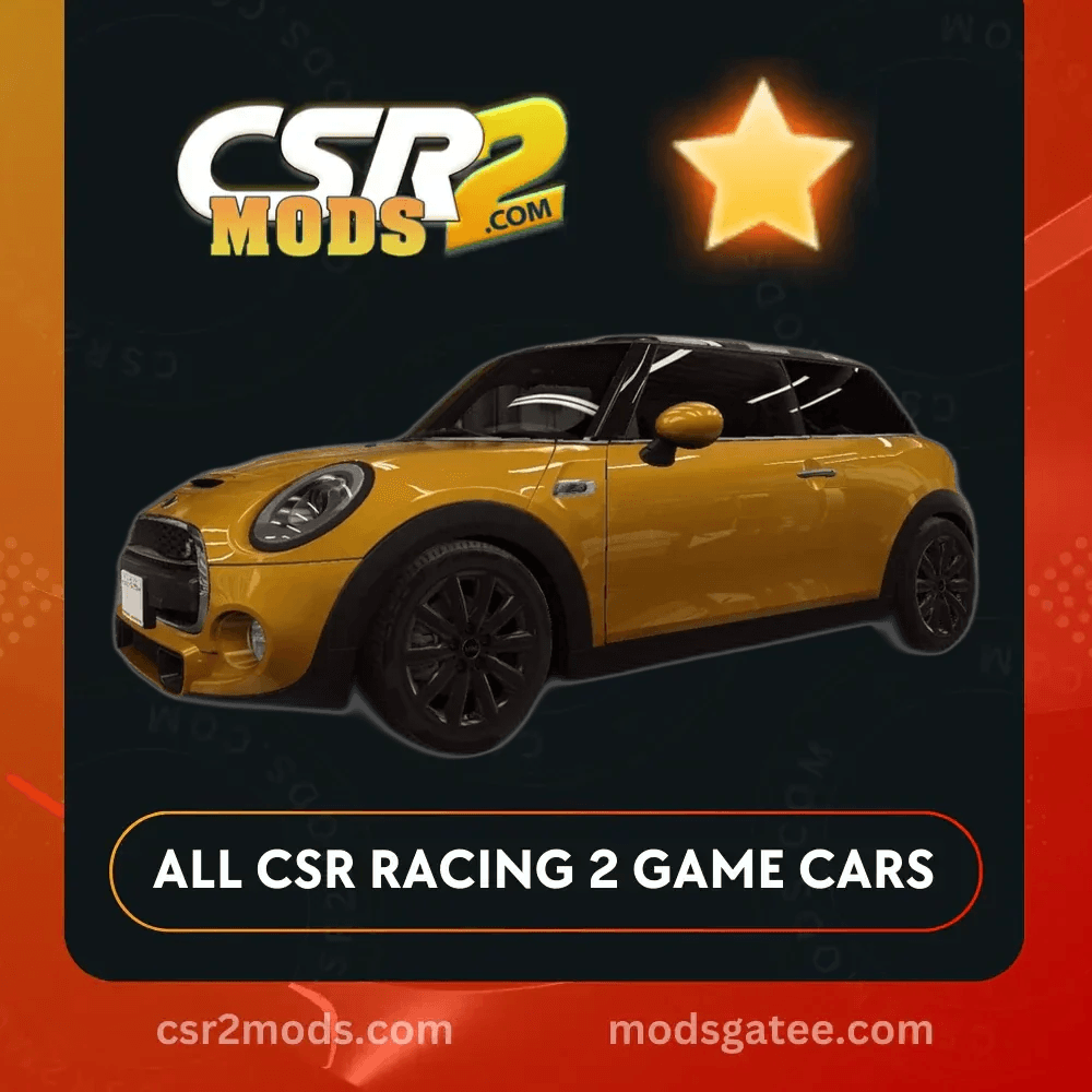 CSR2 Mini Cooper S Gold Stars Car | CSR2 MODS
