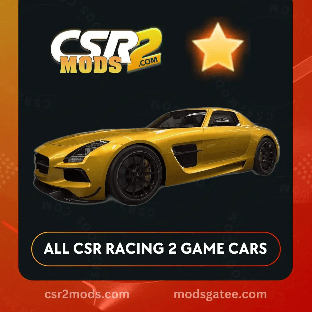 CSR2 Mercedes Sls AMG Black Series Gold Stars Car | CSR2 MODS