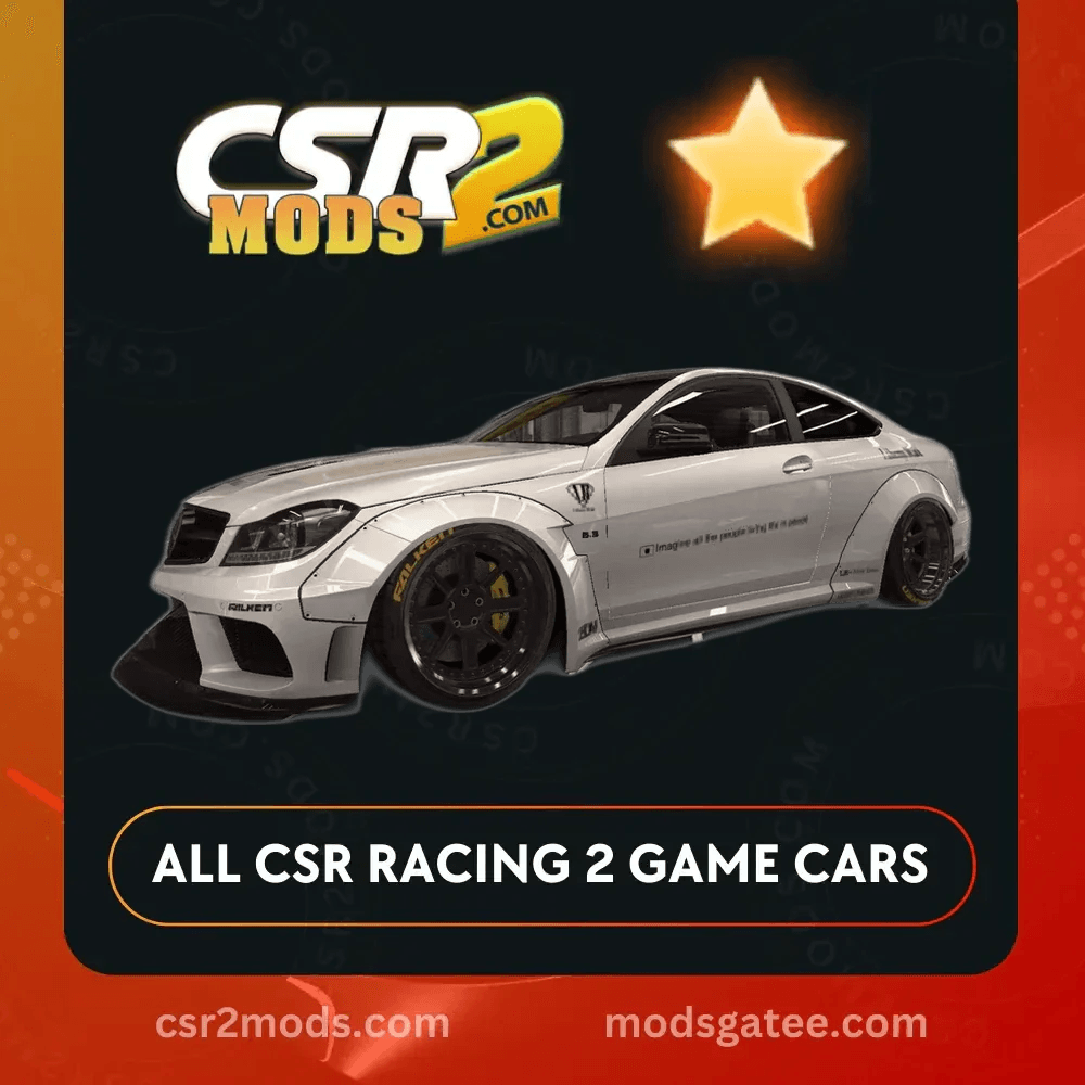 CSR2 Mercedes Lb C 63 AMG Black Series Gold Stars Car | CSR2 MODS