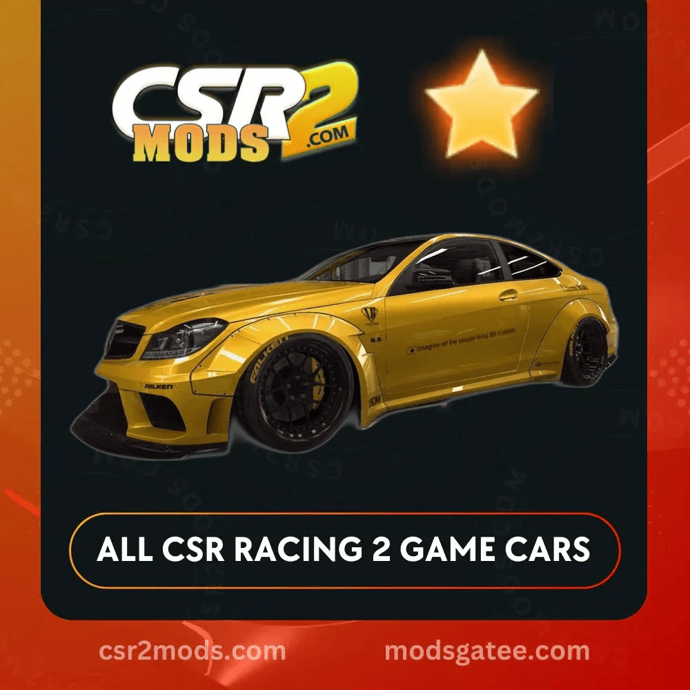 CSR2 Mercedes Lb C 63 AMG Black Series Gold Stars Car | CSR2 MODS