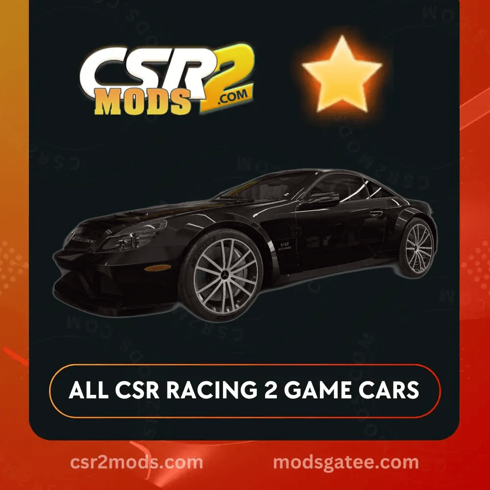 CSR2 Mercedes Benz Sl 65 AMG Black Series Gold Stars Car | CSR2 MODS