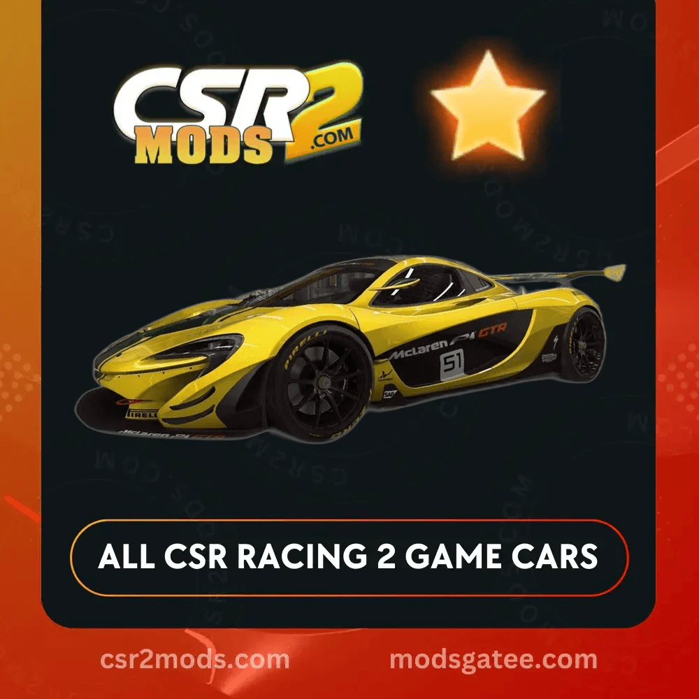 CSR2 Mclaren P1 GTR Gold Stars CSR2 Car