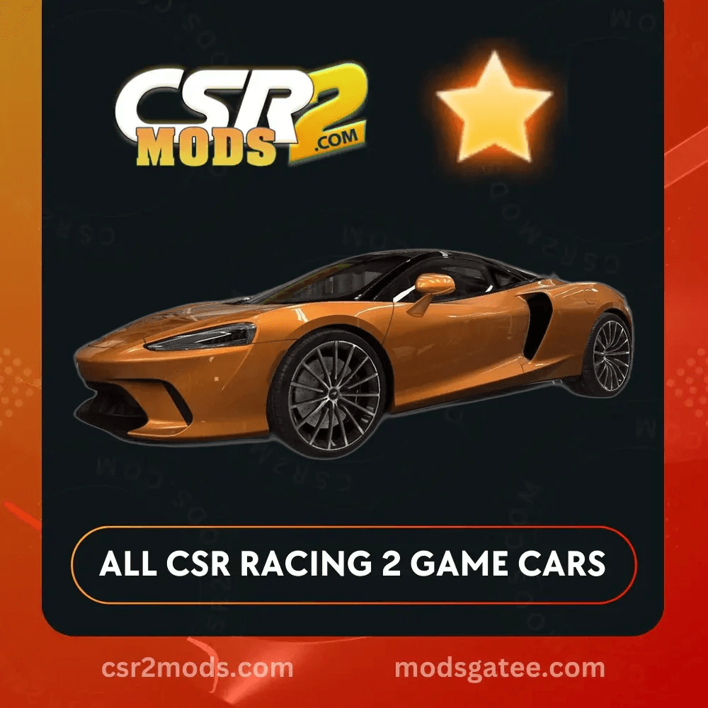 CSR2 Mclaren Gt Gold Stars Car | CSR2 MODS