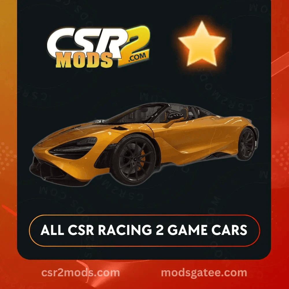 CSR2 Mclaren 765Lt Spider Mso Cirrus Gold Stars Car | CSR2 MODS