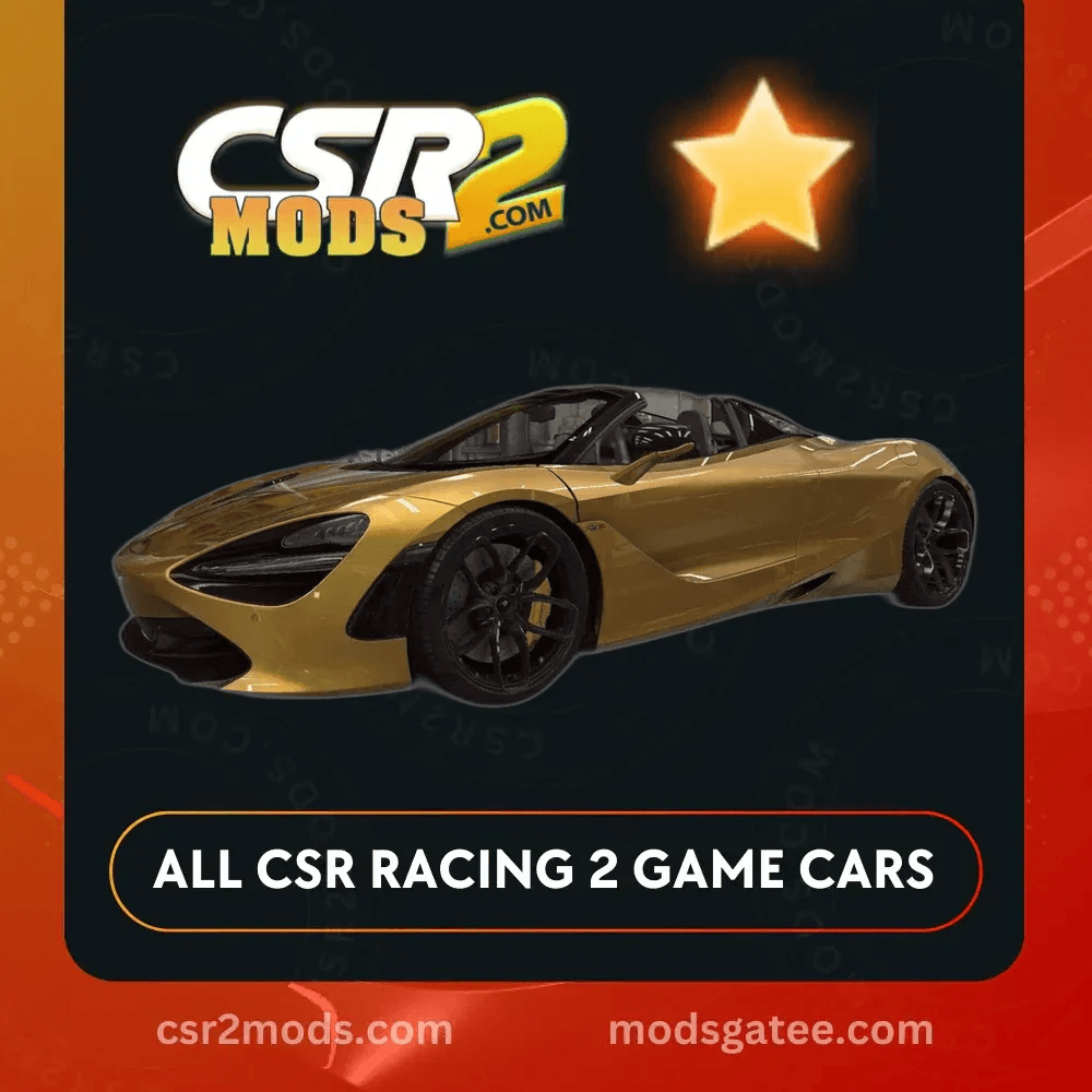 CSR2 Mclaren 720S Spider Gold Stars CSR2 Car