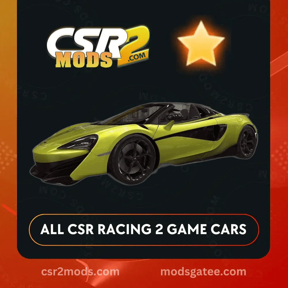 CSR2 Mclaren 600Lt Spider Gold Stars Car | CSR2 MODS