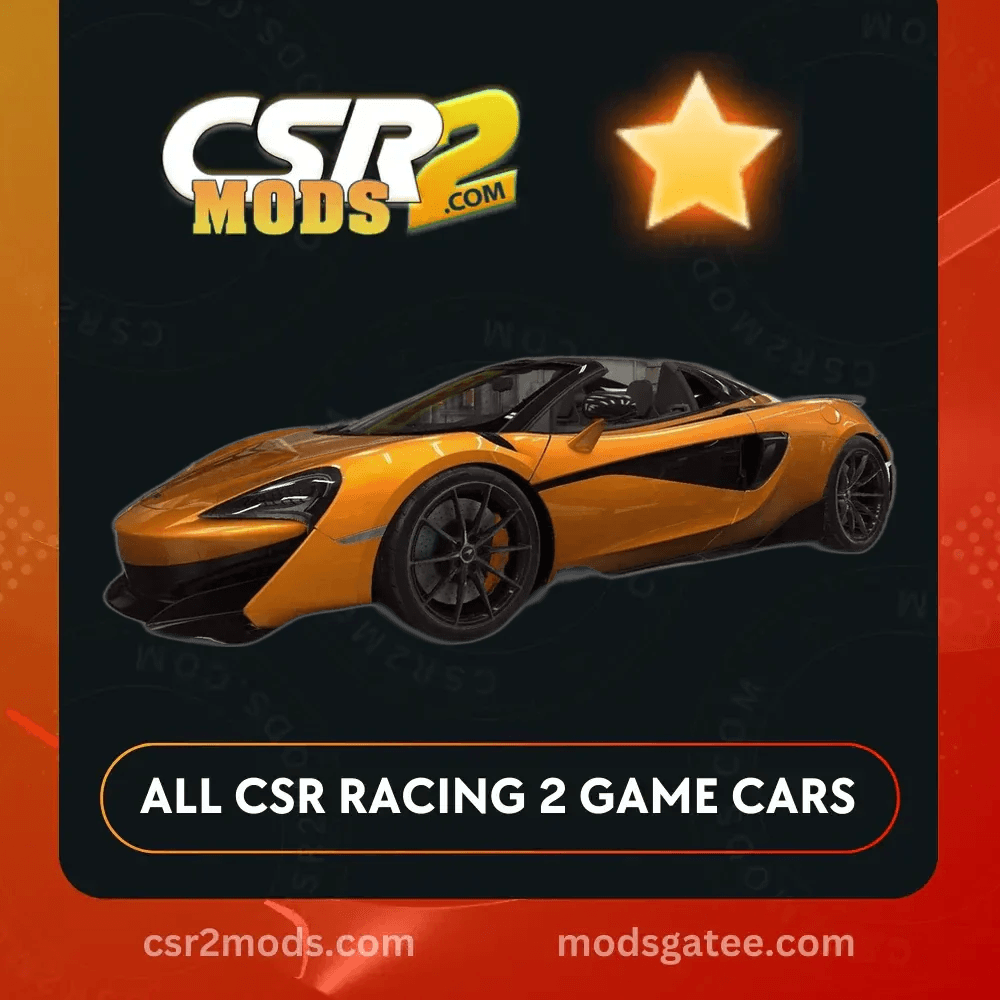 CSR2 Mclaren 600Lt Spider Gold Stars Car | CSR2 MODS