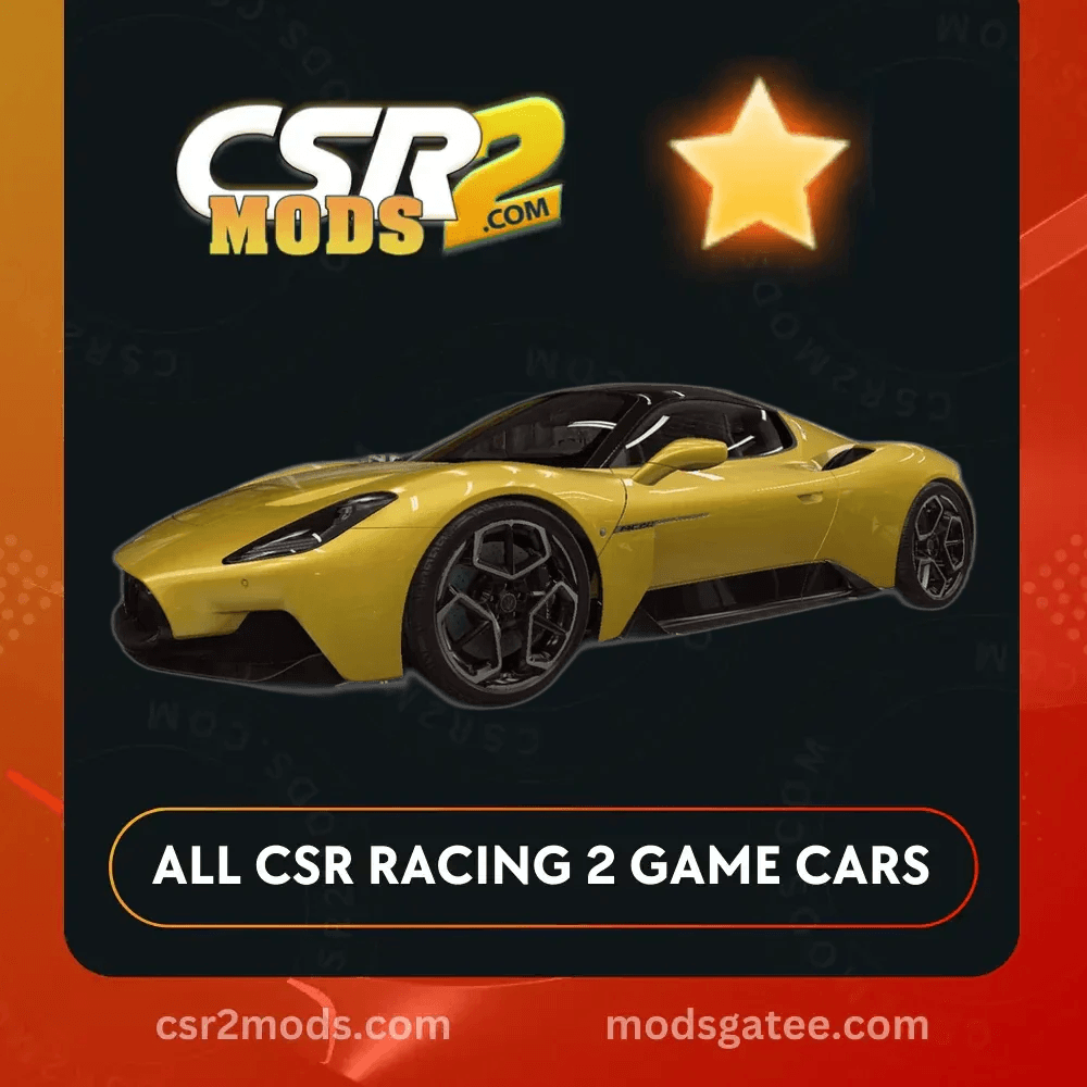 CSR2 Maserati Mc20 Gold Stars Car | CSR2 MODS