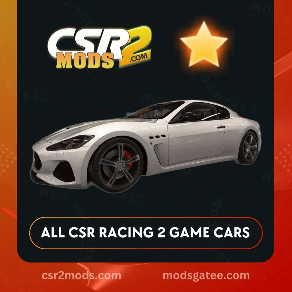 CSR2 Maserati Granturismo Mc Gold Stars Car | CSR2 MODS