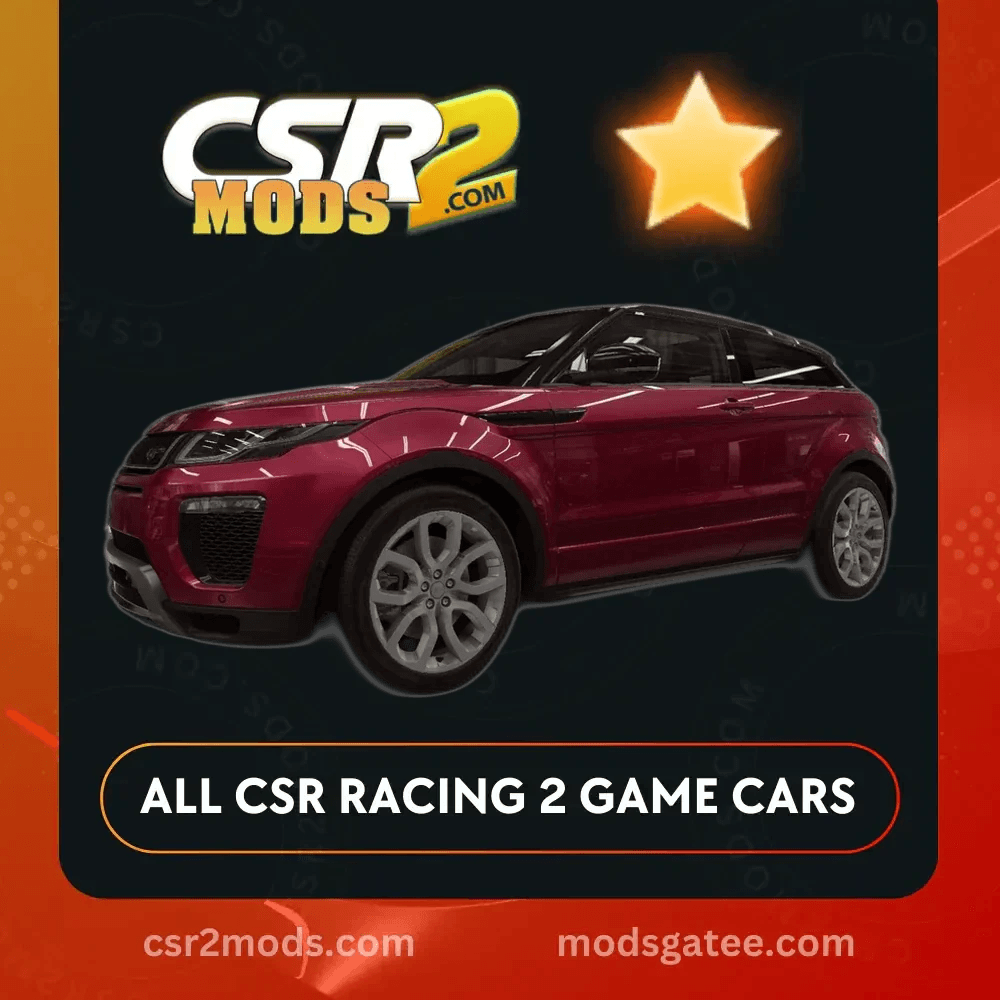 CSR2 Land Rover Range Rover Evoque Gold Stars Car | CSR2 MODS