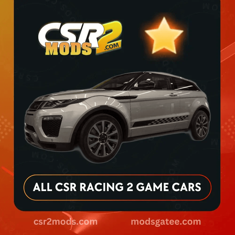 CSR2 Land Rover Range Rover Evoque Gold Stars Car | CSR2 MODS